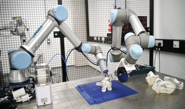 Multi-axis printing of a continuous-fiber structure