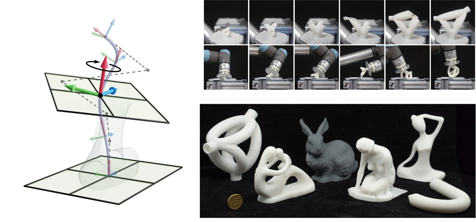 Curve-based slicer for multi-axis DLP 3D printing
